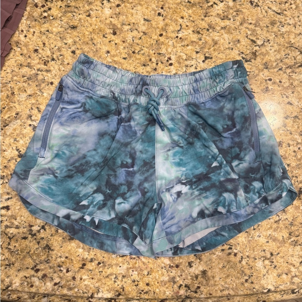 Athleta Girl Tie-Dye Shorts drawstring size 12 Large girls